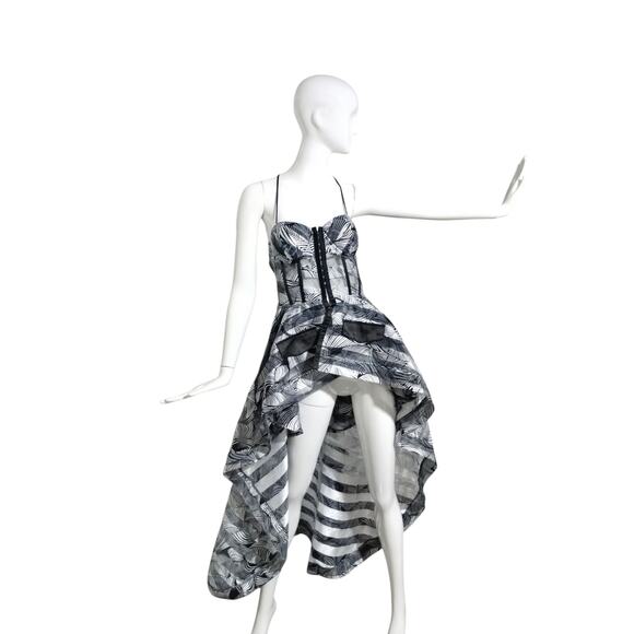 AKIRA Women's size Large Hi-Low Whimsigoth Witchy Vampire Fairygoth Corset Top - Picture 9 of 12